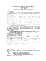 Đề thi chọn Đội tuyển học sinh giỏi cấp tỉnh môn Vật Lý 9 năm học 2008-2009