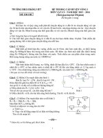 Đề thi HSG cấp huyện Vật Lý 2013