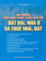 Ebook hệ thống văn bản pháp luật mới về đất đai, nhà ở và thuế nhà, đất  phần 1 NXB tài chính