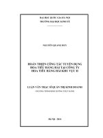 Hoàn thiện công tác tuyển dụng hoa tiêu hàng hải tại Công ty Hoa tiêu khu vực II