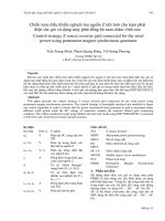 Proceedings VCM 2012 21 chiến lược điều khiển nghịch lưu nguồn z nối lưới cho trạm phát