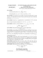 Đề thi chọn HSG lớp 11 THPT năm học 2014 - 2015 môn Toán