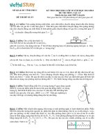 Đề thi học sinh giỏi lớp 10 môn Vật Lí tỉnh Vĩnh Phúc năm học 20132014