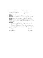 Đề thi lại môn Vật lý 8 năm 2010 - Trường THCS Quảng Tiến