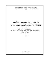 Bài giảng chủ nghĩa mác Lenin