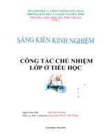 SKKN Công tác chủ nhiệm lớp ở tiểu học TIỂU HỌC PHỔ THUẬN