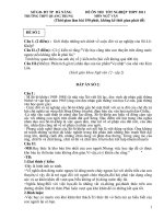 Đề ôn thi tốt nghiệp 2011 ngữ văn