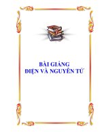 Bài giảng điện và nguyên tử