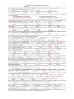 Bài ôn tập cuối năm Vật lý 10 - Nâng cao