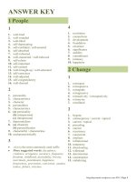 Advanced Practice on Word Formation Key