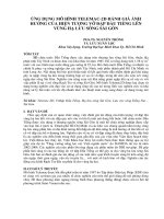 Ứng dụng mô hình Telemac 2D đánh giá ảnh hưởng của hiện tượng vỡ đập Dầu Tiếng lên vùng hạ lưu sông Sài Gòn