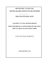 Lạm phát và tăng trưởng kinh tế phân tích hồi quy ngưỡng động dữ liệu bảng cho các quốc gia đang phát triển