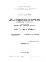 Thiết kế, chế tạo bộ điều khiển thích nghi theo mô hình mẫu (MRAS) sử dụng khuếch đại thuật toán