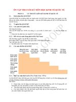 Ôn tập thi cuối kỳ môn học kinh tế quốc tế