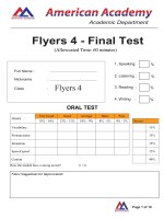 Flyers 4 - FINAL ODI