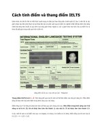 Cách tính điểm và thang điểm IELTS