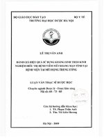 Đánh giá hiệu quả sử dụng kháng sinh theo kinh nghiệm điều trị bệnh viêm mũi xoang mãn tính tại bệnh viện tai mũi họng trung ương