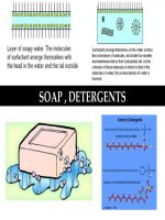 Soap vs detergents
