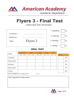 Flyers 3 - FINAL ODI