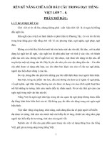 SKKN RÈN KỸ NĂNG CHỮA LỖI DẤU CÂU TRONG DẠY TIẾNG VIỆT LỚP 7 – 8.