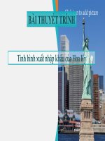 Bài thuyết trình tình hình xuất nhập khẩu của hoa kỳ