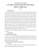 SKKN LÀM THẾ NÀO ĐỂ TỔ CHUYÊN MÔN HOẠT ĐỘNG CÓ HIỆU QUẢ