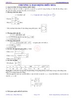 Công thức giải nhanh môn vật lý  Dao động điều hòa