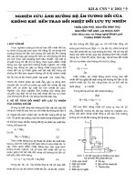 Nghiên cứu ảnh hưởng độ ẩm tương đối của không khí đến trao đổi nhiệt đối lưu tự nhiên