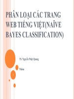Phân loại các trang web tiếng việt(naïve bayes classification)