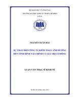 Sự thay đổi công ty kiểm toán ảnh hưởng đến tình hình tài chính và giá trị cổ đông