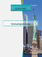 Bài thuyết trình: Tình hình xuất nhập khẩu của Hoa Kỳ