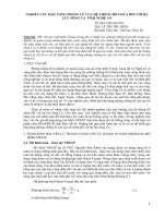 Nghiên cứu khả năng phòng lũ của hệ thống hồ chứa đối với hạ lưu sông Cả tỉnh Nghệ An