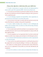 Những Mẫu Câu Nói Về Mục Đích Công Việc Dùng Để Viết CV