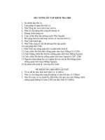 Đề cương ôn tập kiểm tra học kỳ II môn lịch sử