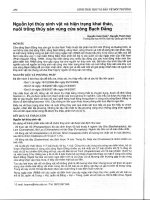 Những kết quả nghiên cứu bước đầu về hệ sinh thái đất ngập nước ven biển huyện Tiền Hải (Thái Bình)