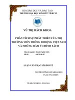 Phân tích sự phát triển của thị trường viễn thông di động việt nam và những hàm ý chính sách