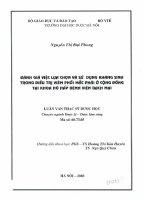 Đánh giá việc lựa chọn sử dụng kháng sinh trong điều trị viêm phổi mắc phải ở cộng đồng tại khoa hô hấp, bệnh viện bạch mai