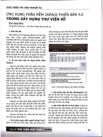 Ứng dụng phần mềm Dspace phiên bản 4.0 trong xây dựng thư viện số