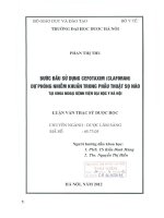 Bước đầu sử dụng cefotaxim (claforan) dự phòng nhiễm khuẩn trong phẫu thuật sọ não tại khoa ngoại, bệnh viện đại học y hà nội