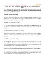 Cách viết đơn xin nghỉ việc 7 bước đơn giản mà hiệu quả