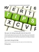 Những lời khuyên hữu ích khi làm bài thi TOEIC