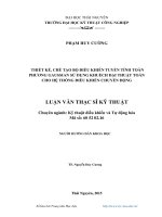Thiết kế, chế tạo bộ điều khiển tuyến tính toàn phƣơng Gaussian sử dụng khuếch đại thuật toán cho hệ thống điều khiển chuyển động