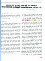 Nghiên cứu trí thức sinh thái địa phương trong các xã hội nghề cá Việt Nam và ứng dụng vào thực tiễn