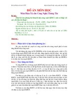 Đồ án môn học điện tử cho công nghệ thông tin
