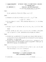 Đề thi học sinh giỏi lớp 11 môn Toán cụm Sơn Động tỉnh Bắc Giang năm học 2012201