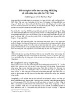 Bối cảnh phát triển lưu vực sông Mê Kông và giải pháp ứng phó cho Việt Nam