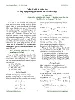Phân tích hệ số phản ứng & ứng dụng trong giải nhanh hóa