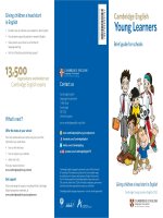 Cambridge English - Young Learners brief guide for schools
