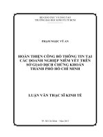 HOÀN THIỆN CÔNG BỐ THÔNG TIN TẠI CÁC DOANH NGHIỆP NIÊM YẾT TRÊN SỞ GIAO DỊCH CHỨNG KHOÁN THÀNH PHỐ HỒ CHÍ MINH.PDF