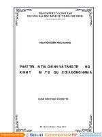 PHÁT TRIỂN TÀI CHÍNH VÀ TĂNG TRƯỞNG KINH TẾ Ở MỘT SỐ QUỐC GIA ĐÔNG NAM Á.PDF